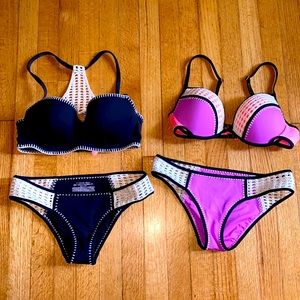 2 Victoria’s Secret bikinis (34D top, small bottoms)